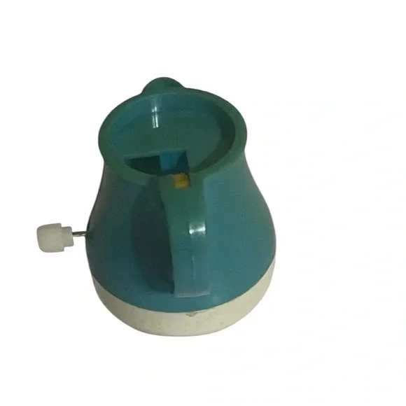 Vintage Tomy Toy Wind Up Tea Pot Teapot Blue ULTRA RARE